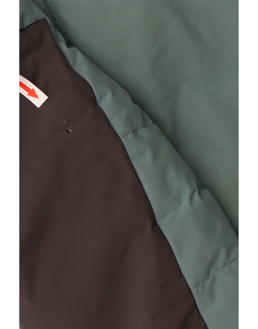 Casaco masculino acolchoado com capuz COLUMBIA UK 38 poliéster colorblock azul médio