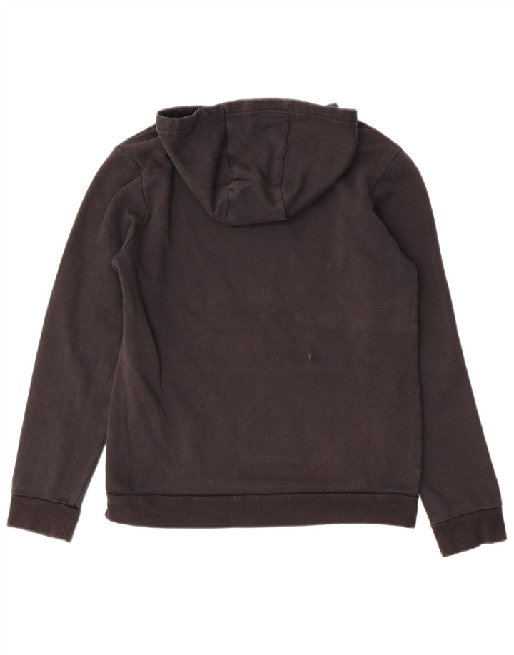 ADIDAS Meninos Hoodie Jumper 13-14 Anos Preto Algodão