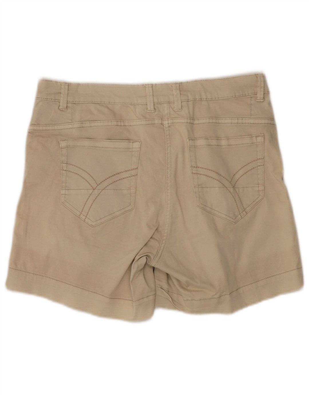 Shorts feminino casual DACK'S IT 46 grande W32 algodão bege