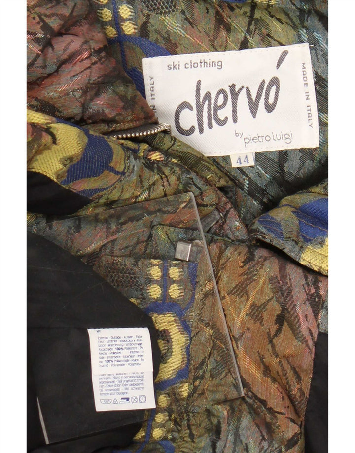 Chervo Womens Ski Oversized Gilet IT 44 Médio Multicolorido Floral