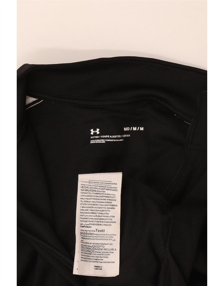 Under ARMOR Jaqueta masculina de agasalho justa, bloco colorido preto médio