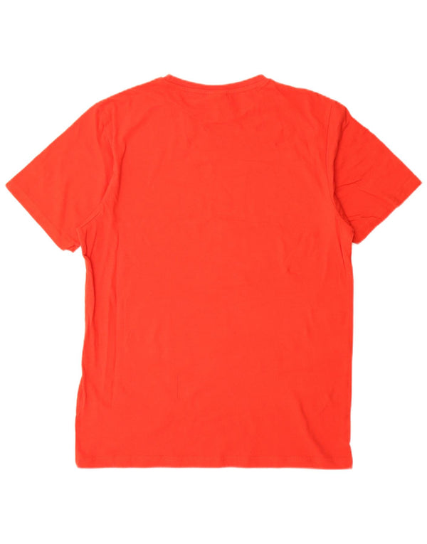 Camiseta feminina Ellesse com estampa gráfica UK 12 algodão vermelho médio