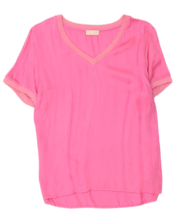 Blusa feminina Liu Jo UK 10 algodão rosa pequeno