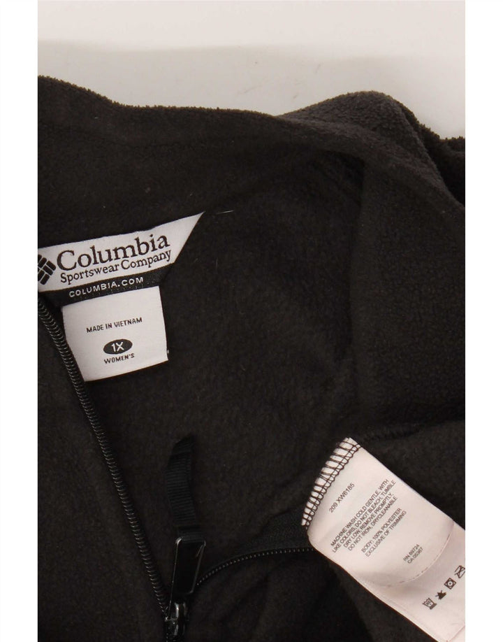 Jaqueta Columbia Feminina Oversized Fleece UK 18 XL Poliéster Preto