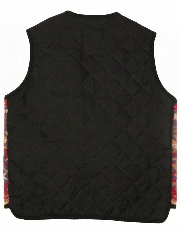 Master Mens Fleece Gilet UK 42 XL Multicolorido Fair Isle