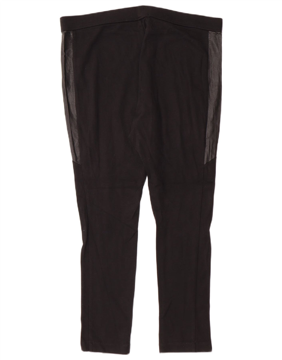 Leggings femininos Chaps UK 16 grande preto colorblock viscose