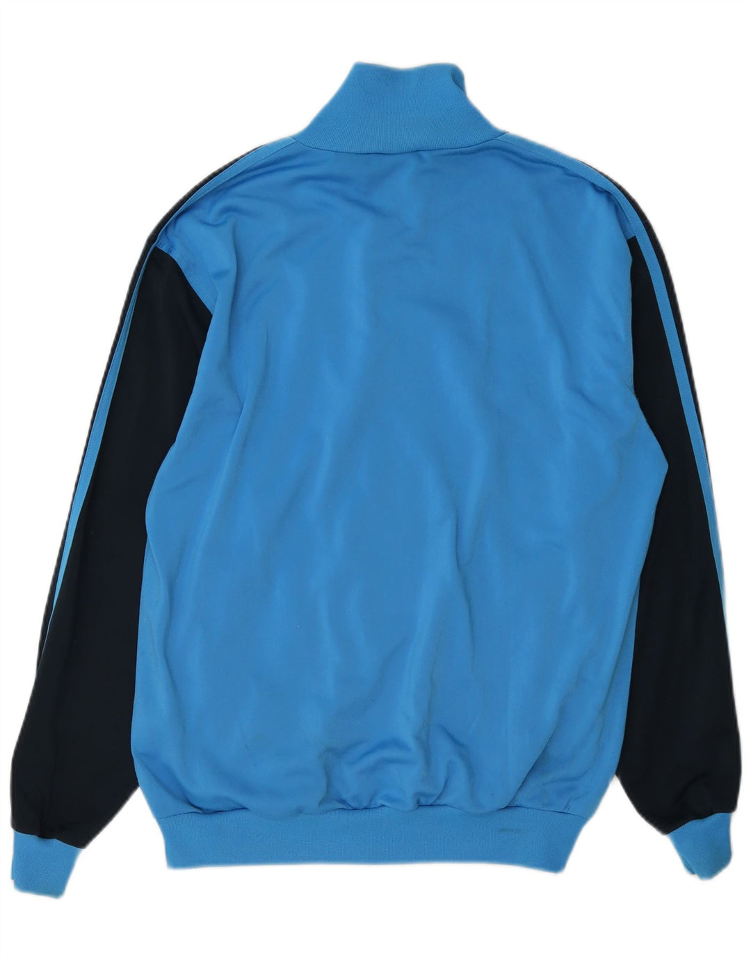 Adidas Mens Tracksuit Top Jacket UK 36/38 Pequeno Azul Colorblock Poliéster