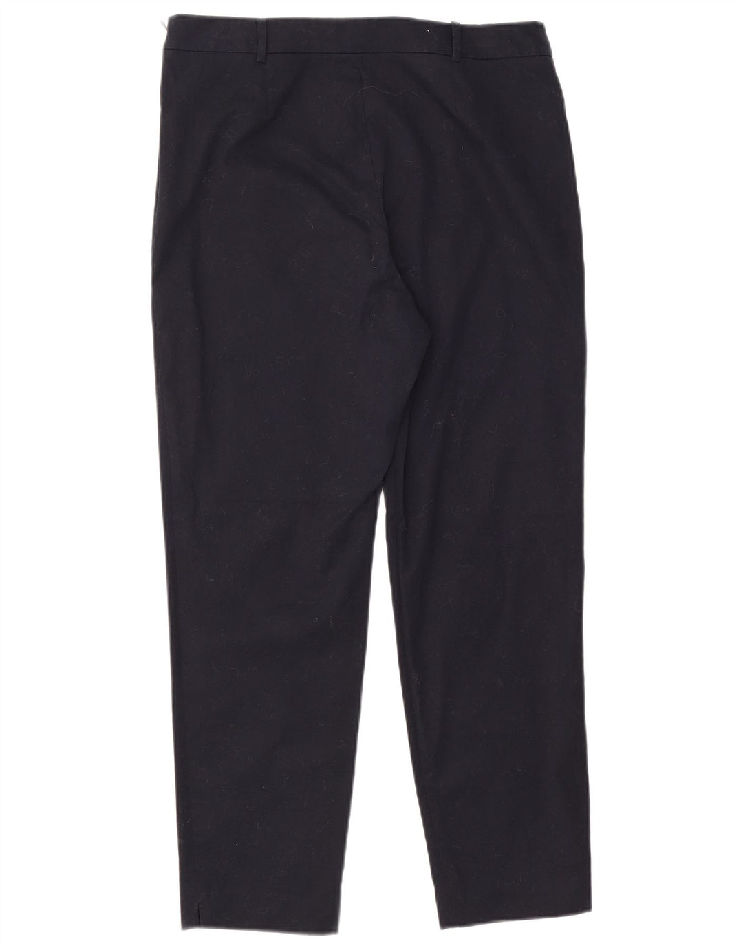Calças cortadas femininas Hobbs UK 12 médio W30 L25 azul marinho