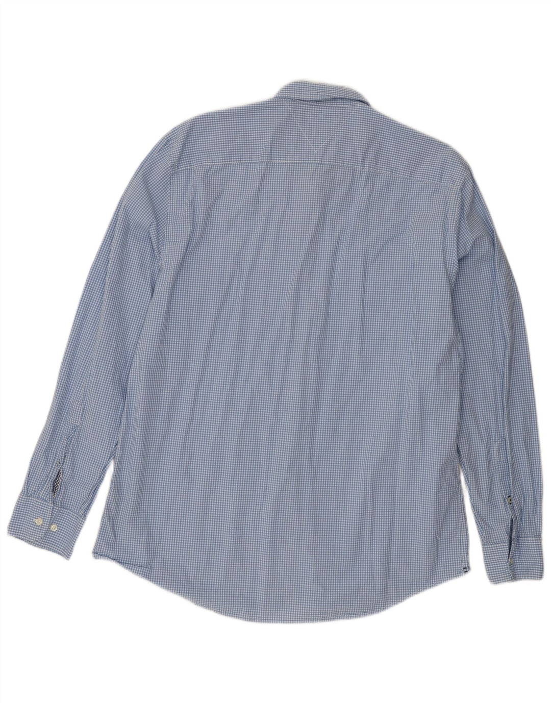 Camisa masculina Tommy Hilfiger Regular Fit XL azul algodão guingão