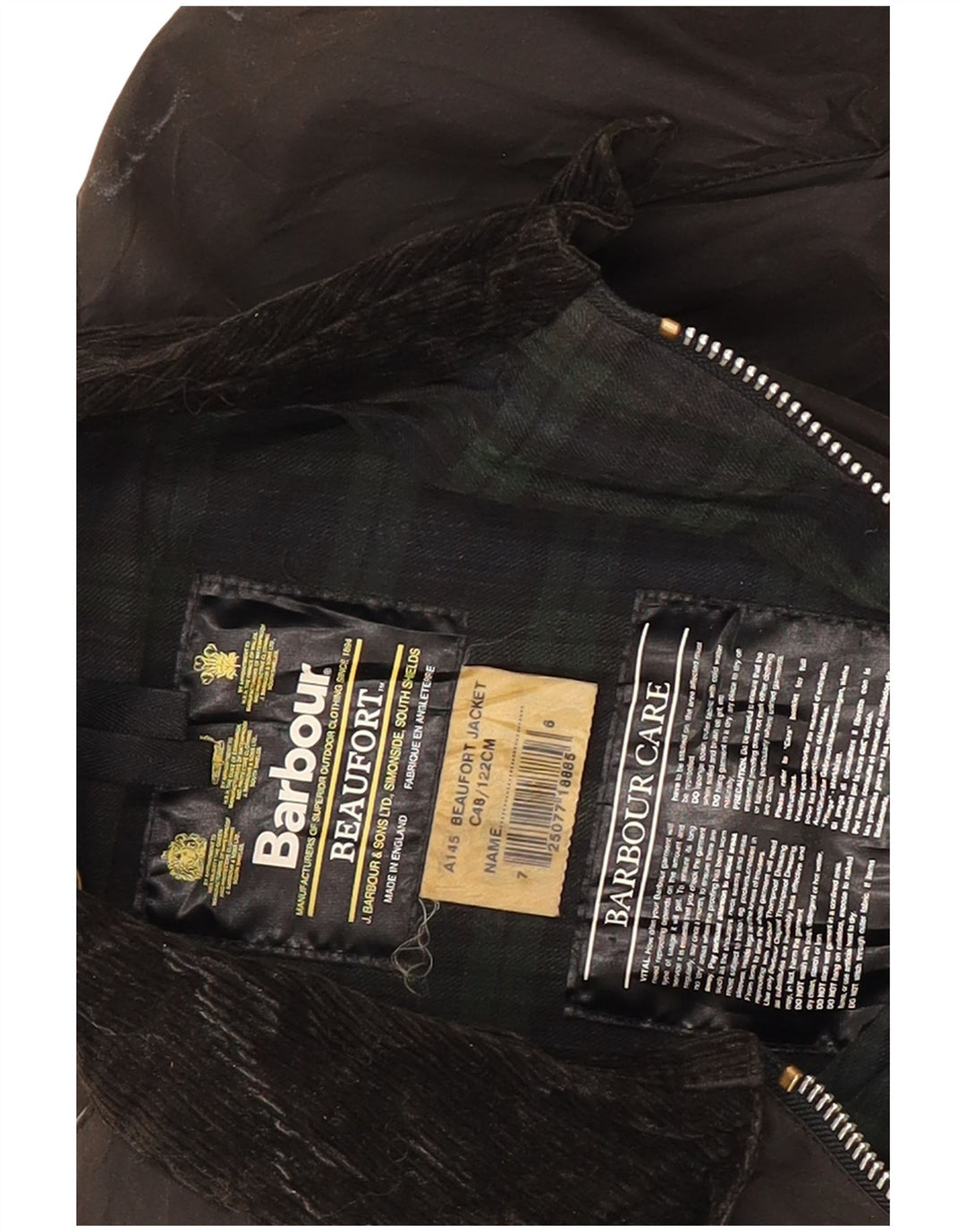 Jaqueta masculina Barbour Beaufort solta de algodão encerado UE 48 marrom médio