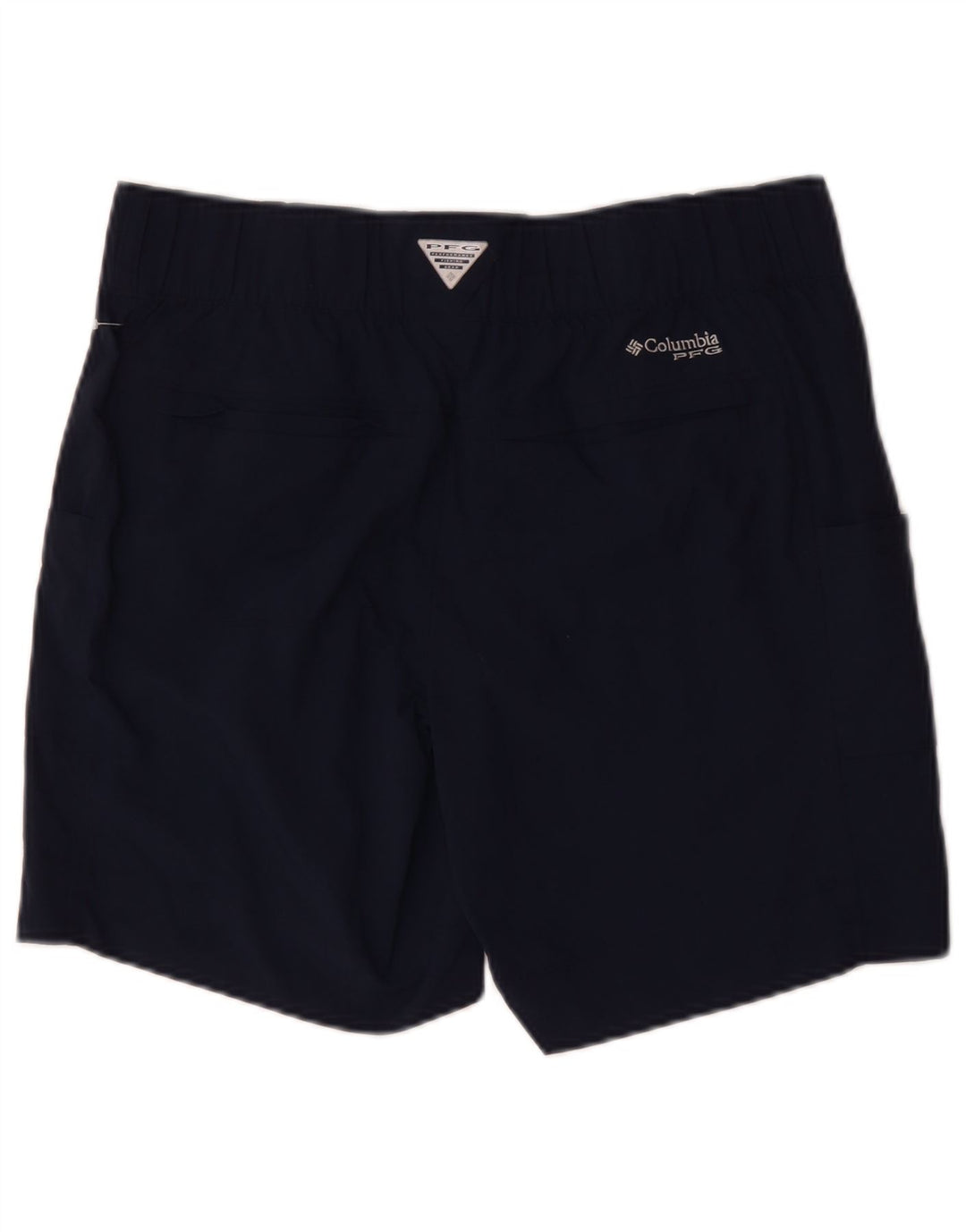 Shorts cargo feminino Columbia US 12 grande W34 azul marinho nylon