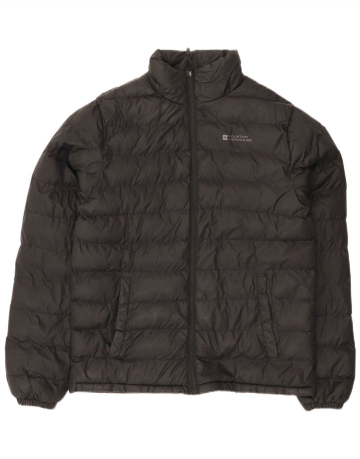 Jaqueta acolchoada masculina Mountain Warehouse UK 38 nylon preto médio