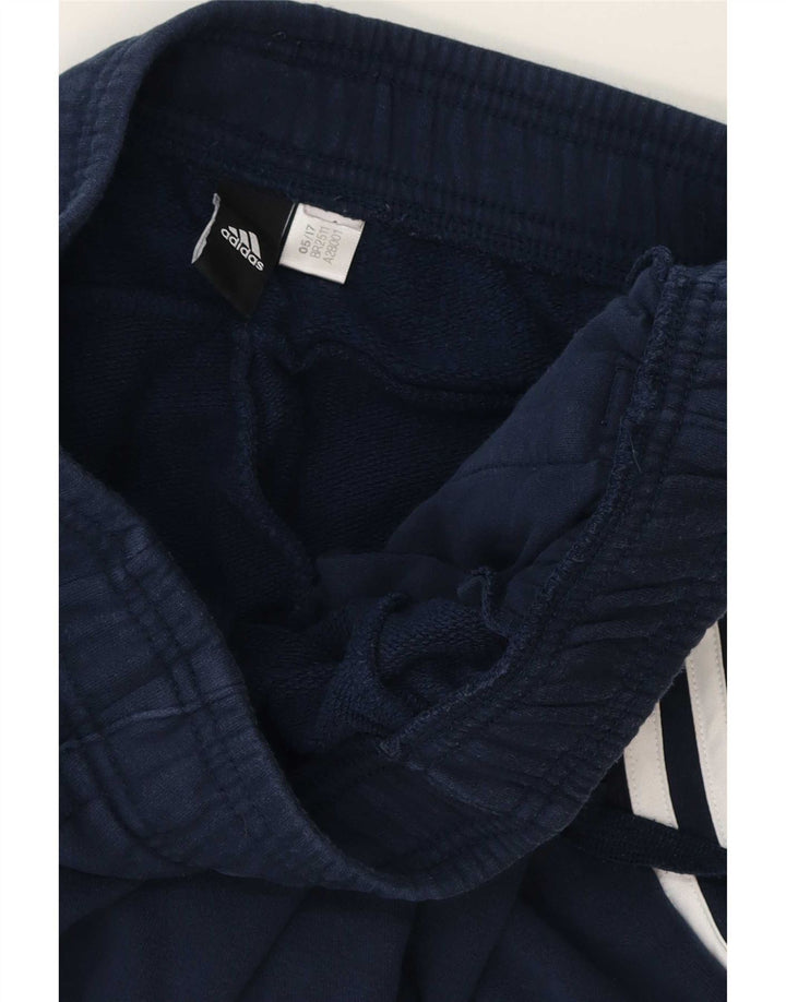 Adidas Mulheres Treino Calças Joggers UK 12 Médio Azul Marinho