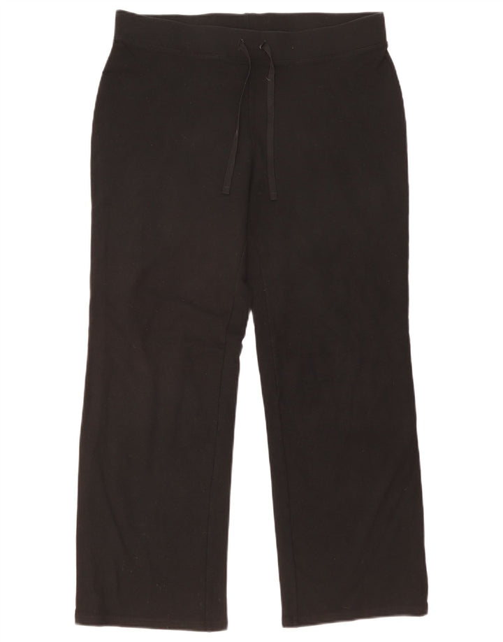 Calça de treino feminina Marks & Spencer Reino Unido 14 grande algodão preto
