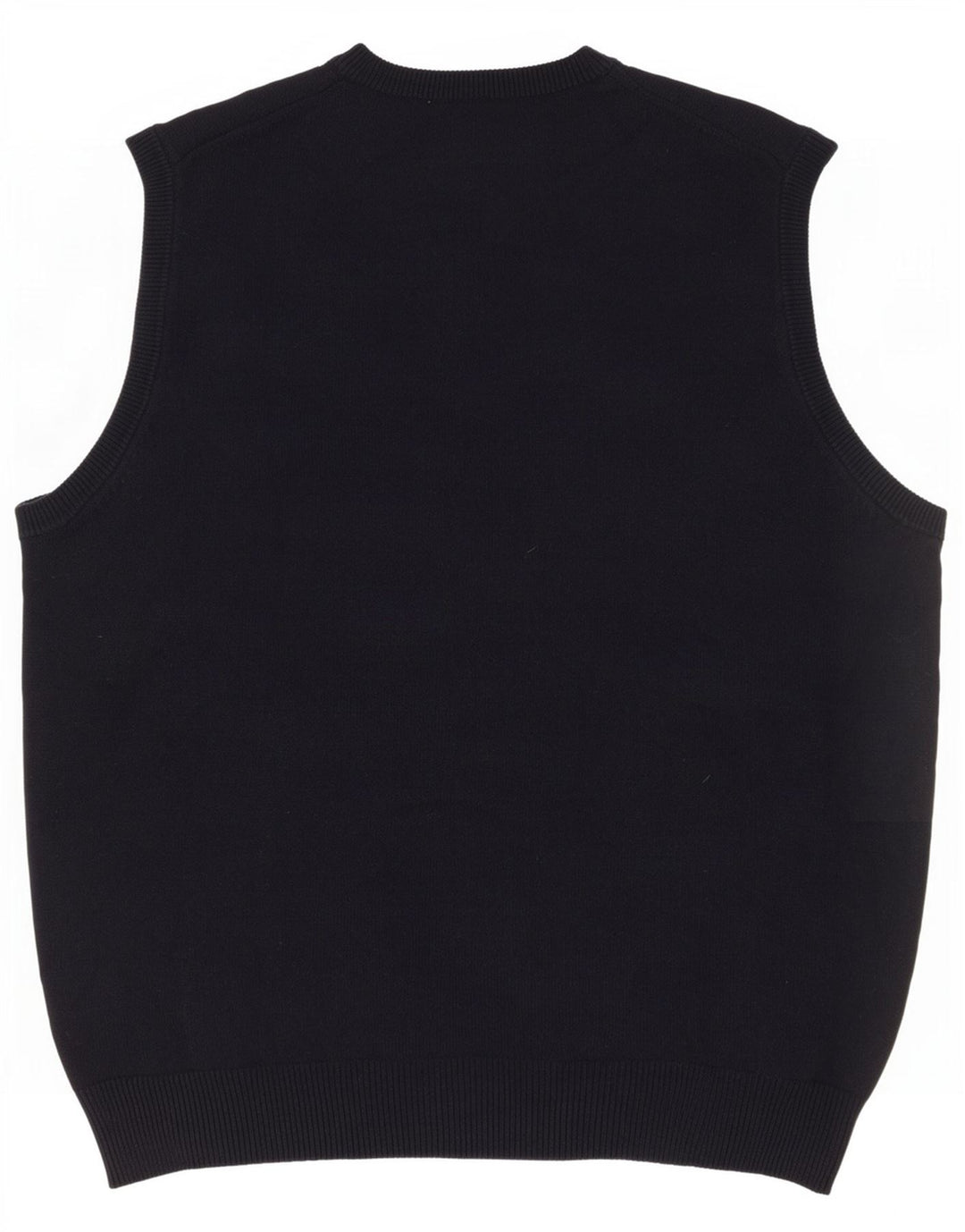 Regata masculina Marks & Spencer Blue Harbor Vest grande algodão marinho