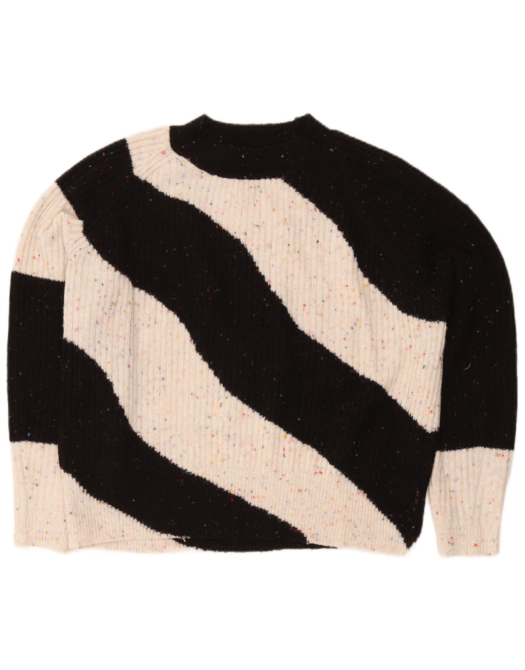 Suéter feminino Marks & Spencer com gola tartaruga Reino Unido 14 médio preto