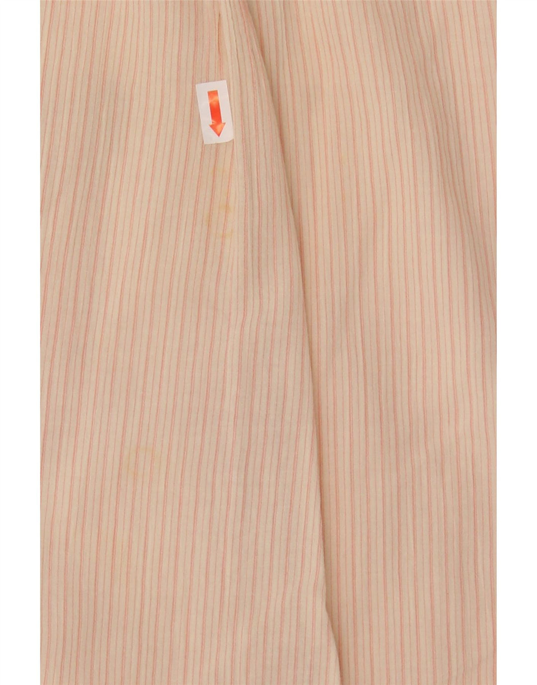 Camisa feminina LEVI'S UK 12 algodão listrado rosa médio