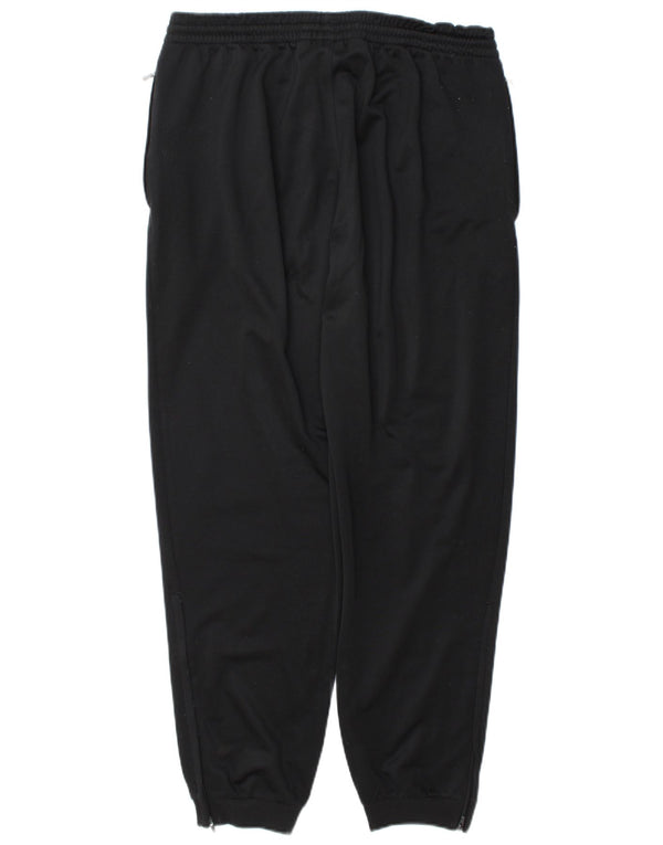 Calça de treino masculina Adidas Joggers UK 40/42 poliéster preto médio