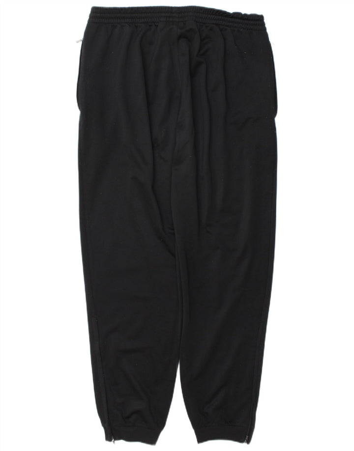Calça de treino masculina Adidas Joggers UK 40/42 poliéster preto médio