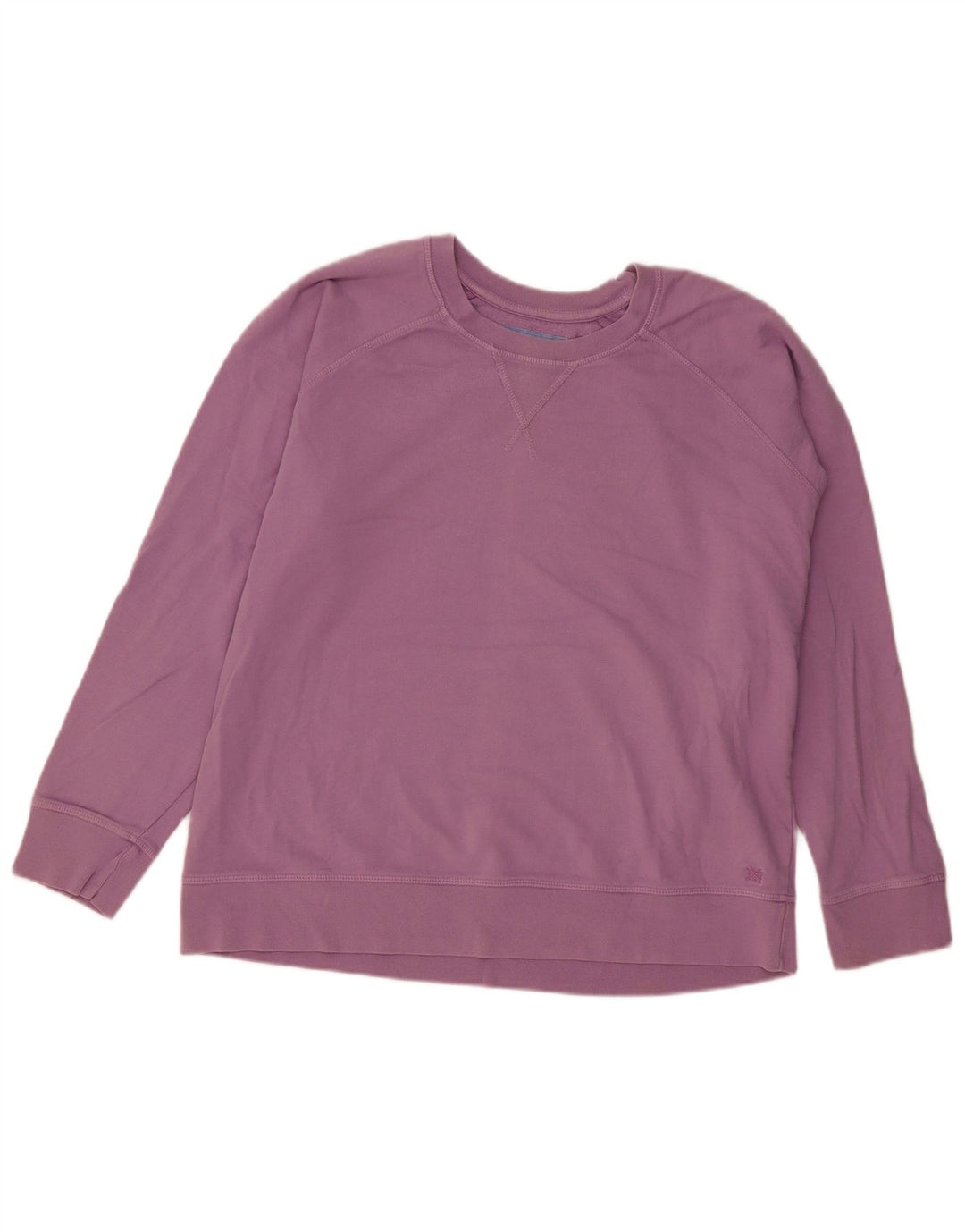 Crew Clothing moletom feminino oversized jumper Reino Unido 12 algodão roxo médio