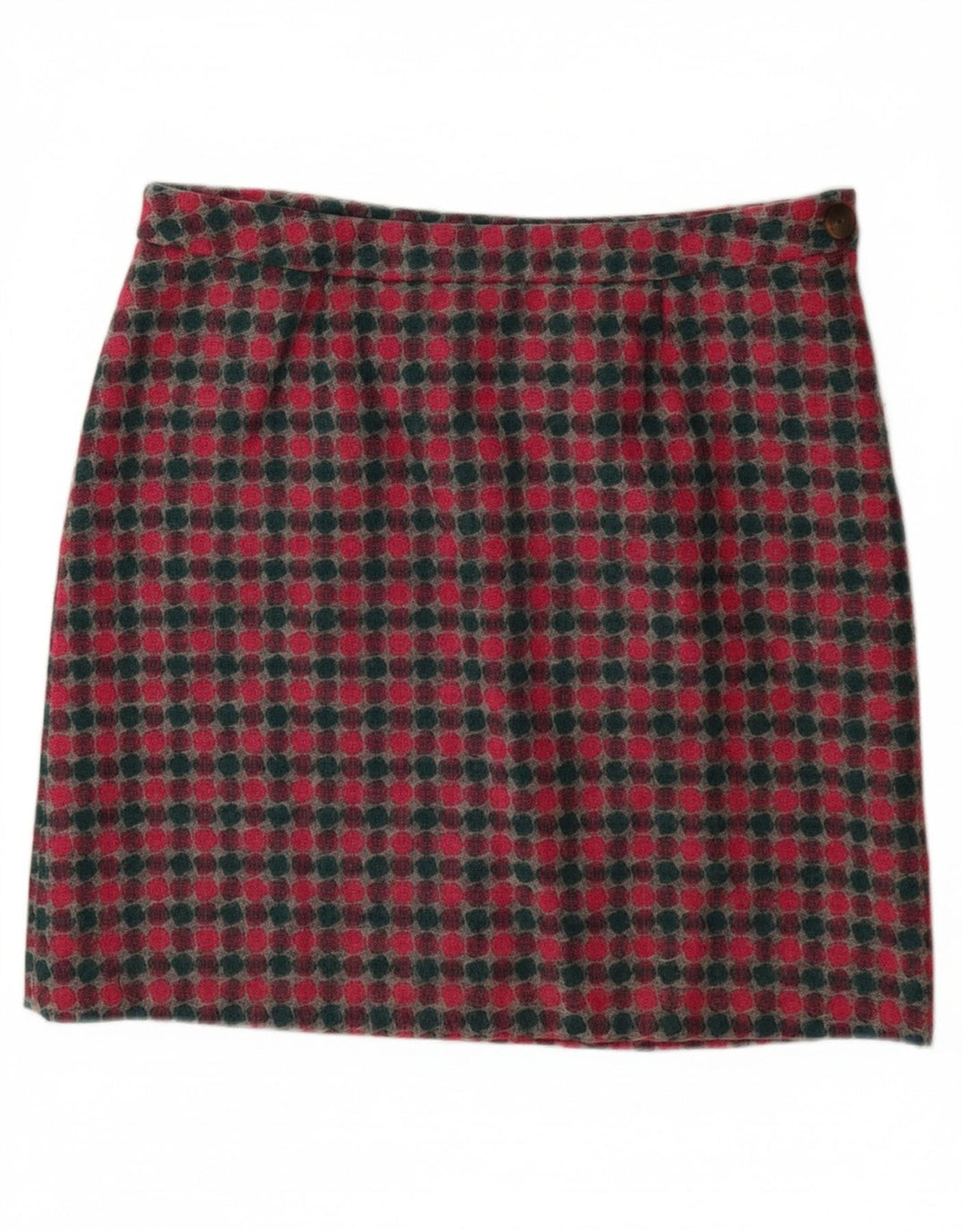 Minissaia feminina LAURA ASHLEY Reino Unido 16 grande W36 lã manchada multicolorida