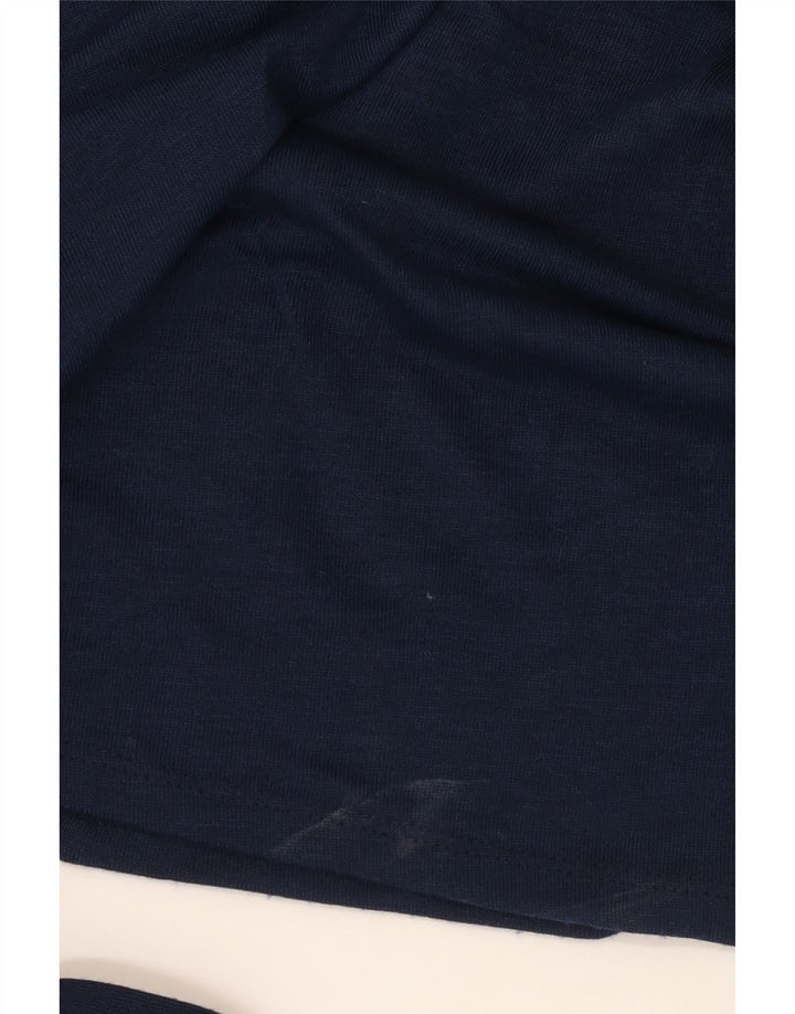 Cardigan Lipsy Feminino Longline Top UK 14 Grande Poliéster Azul Marinho