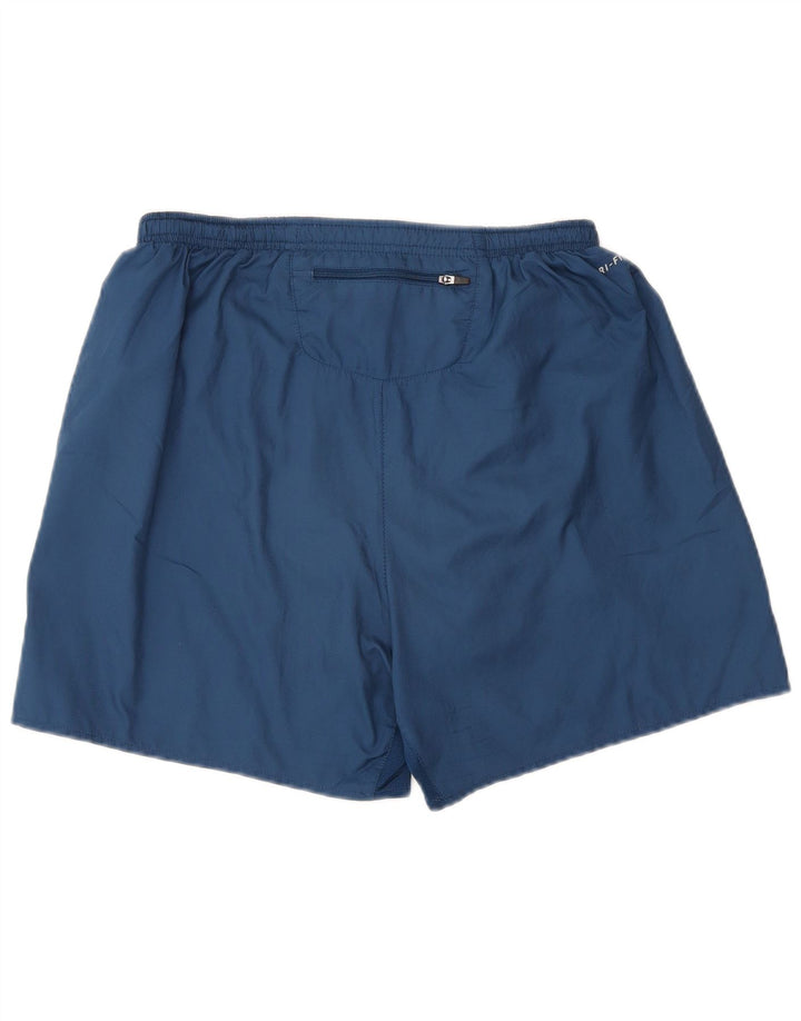 Shorts esportivos masculinos Nike Regular Fit médio azul colorblock poliéster esportivo