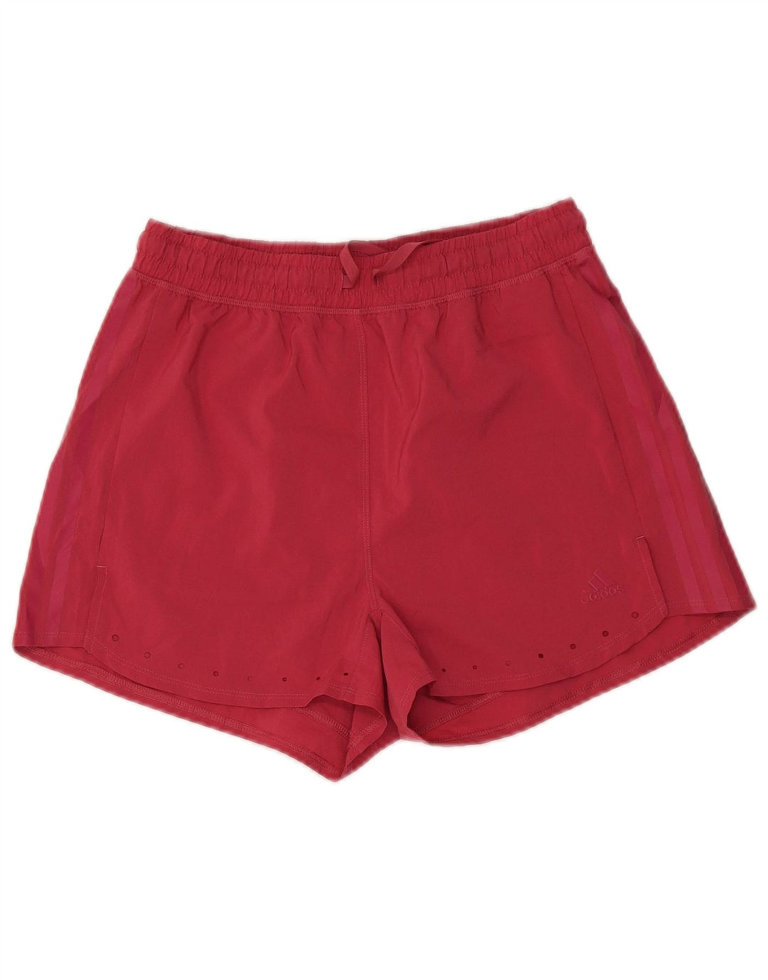 Shorts esportivos femininos Adidas UK 10 pequeno rosa poliéster