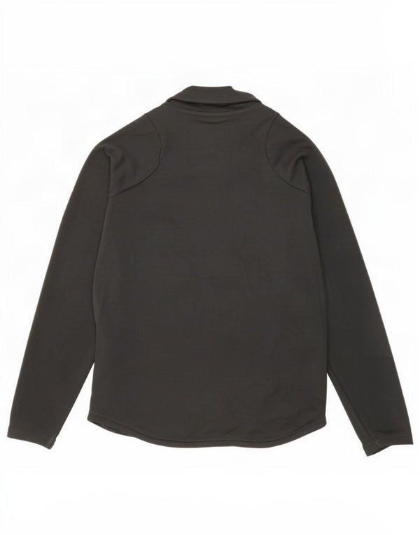 Nike Womens Dri Fit Pullover Treino Top UK 6 XS Cinza Colourblock