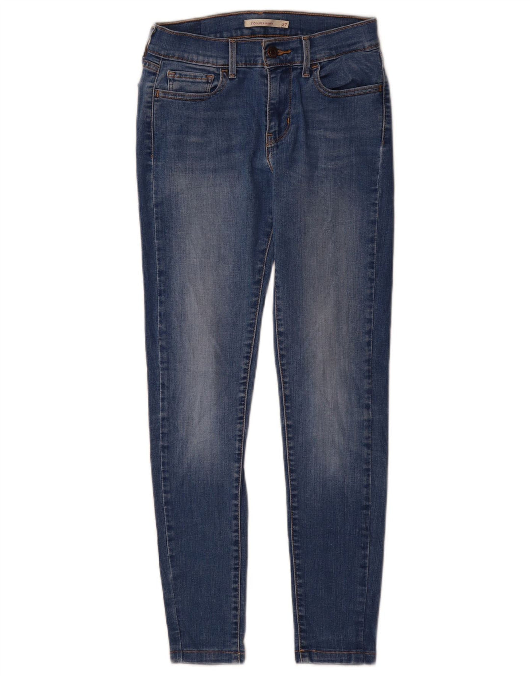Calça jeans feminina Levi's 710 Super Skinny W27 L28 Azul