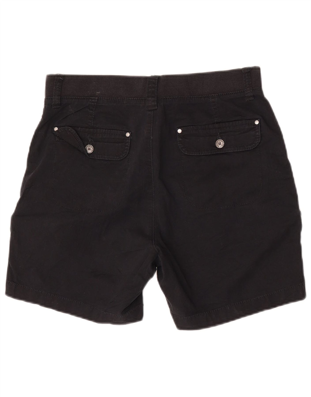Shorts cargo feminino Lee de cintura média e ajuste relaxado EUA 6 médio W30 algodão preto