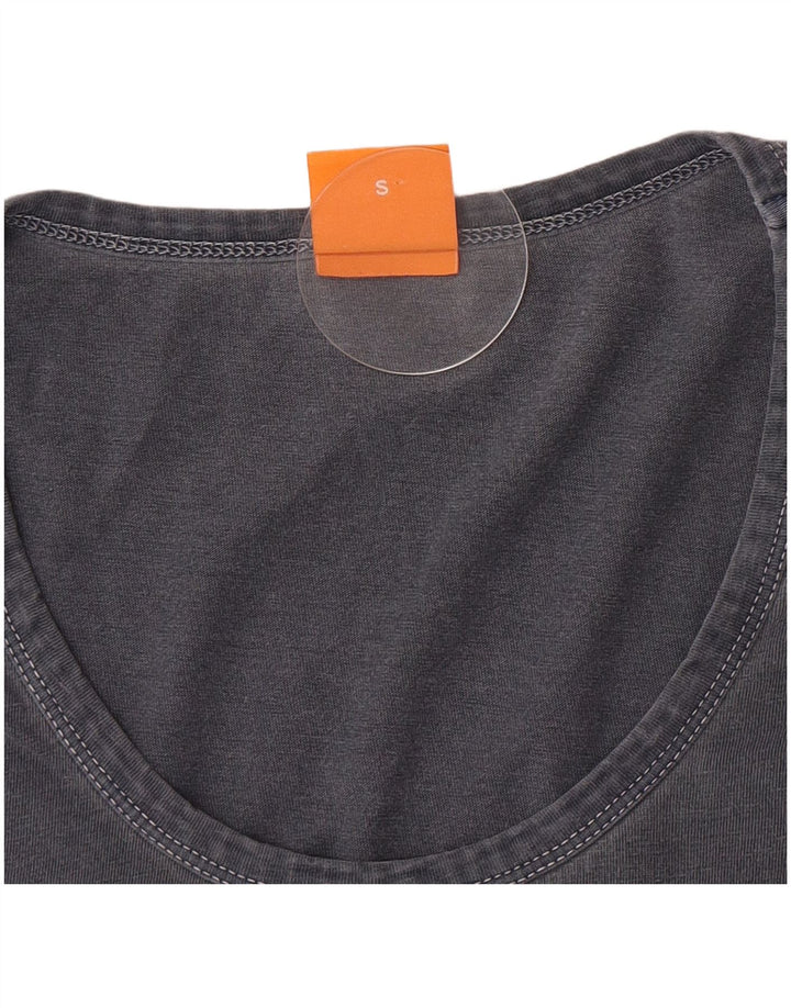 Camiseta masculina Hugo Boss pequena cinza