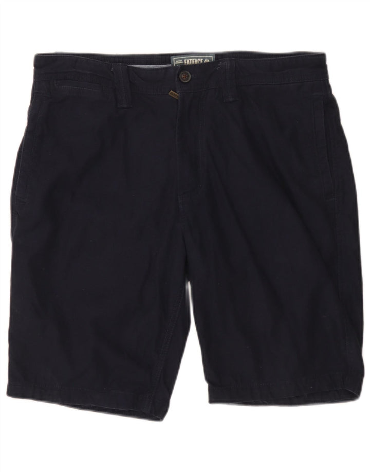 Shorts Chino Masculino Fat Face W34 Grande Algodão Azul Marinho