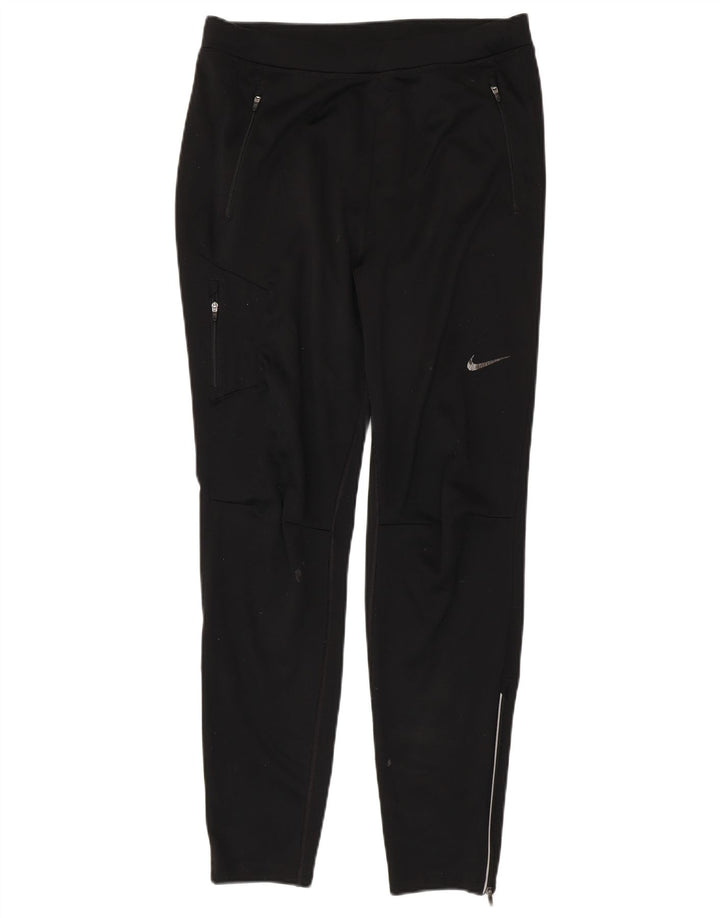 Calça de treino feminina Nike UK 14 grande poliéster preto