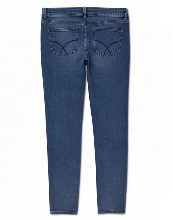 Crew Clothing Womens Slim Jeans UK 14 Grande W34 L28 Azul Algodão