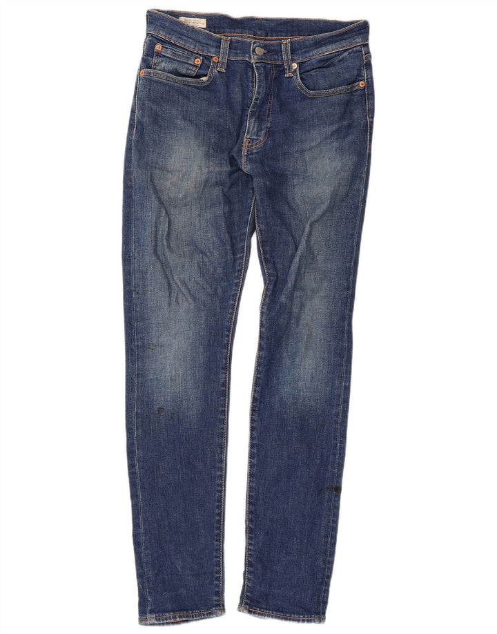Levi's Masculino 519 Slim Jeans W31 L32 Azul Algodão