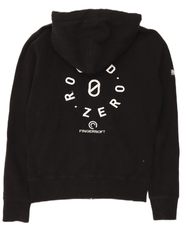 Suéter masculino Superdry com capuz e zíper médio preto algodão