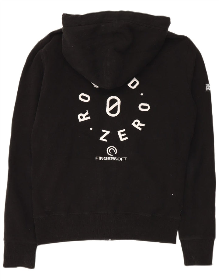 Suéter masculino Superdry com capuz e zíper médio preto algodão