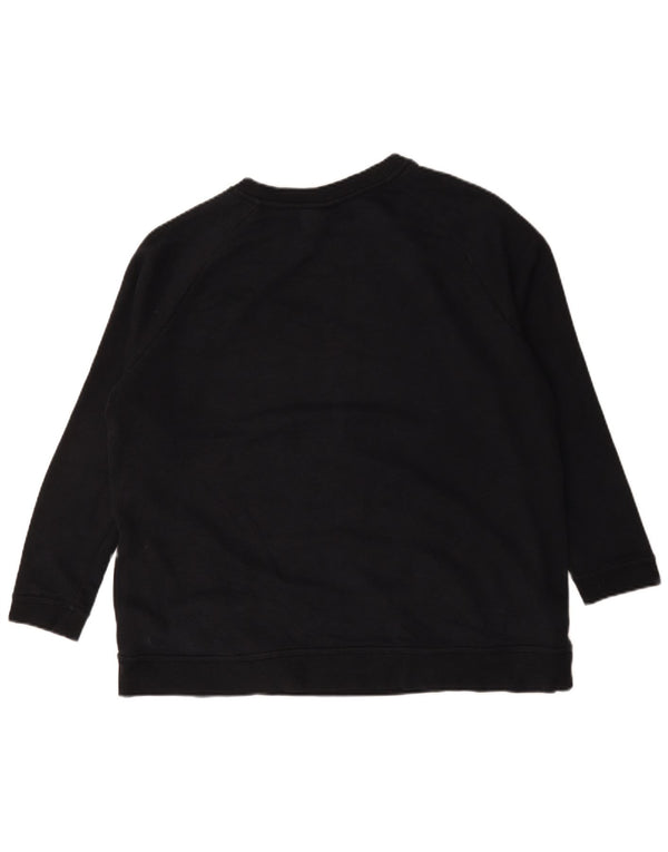 Nike feminino gráfico oversized moletom jumper UK 18 XL algodão preto