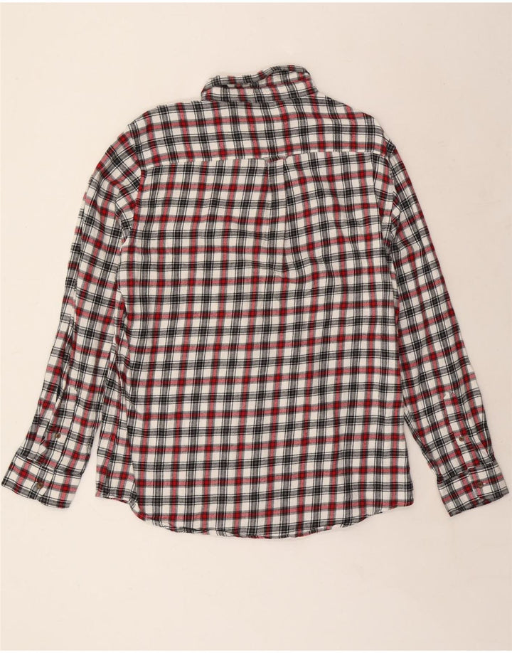 Camisa masculina de flanela CHAPS grande algodão xadrez multicolorido