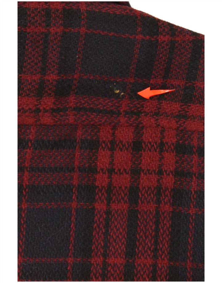 Camisa masculina de flanela The Stronghold pequena xadrez vermelha