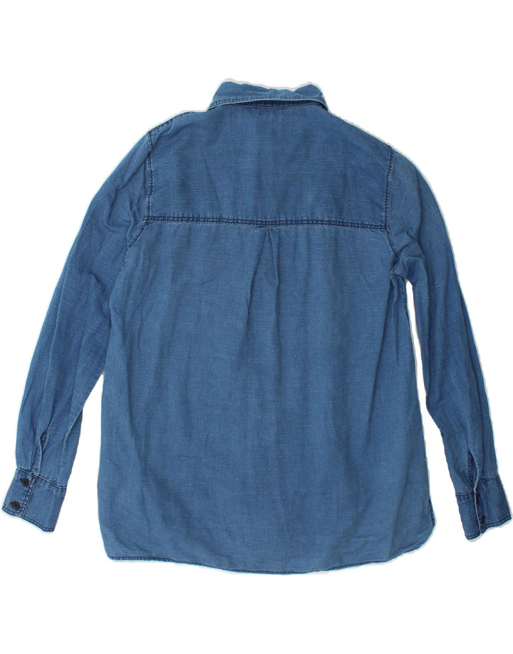 MASSIMO DUTTI Womens Oversized Denim Shirt EU 34 2XS Blue Vintage Massimo Dutti and Second-Hand Massimo Dutti from Messina Hembry 