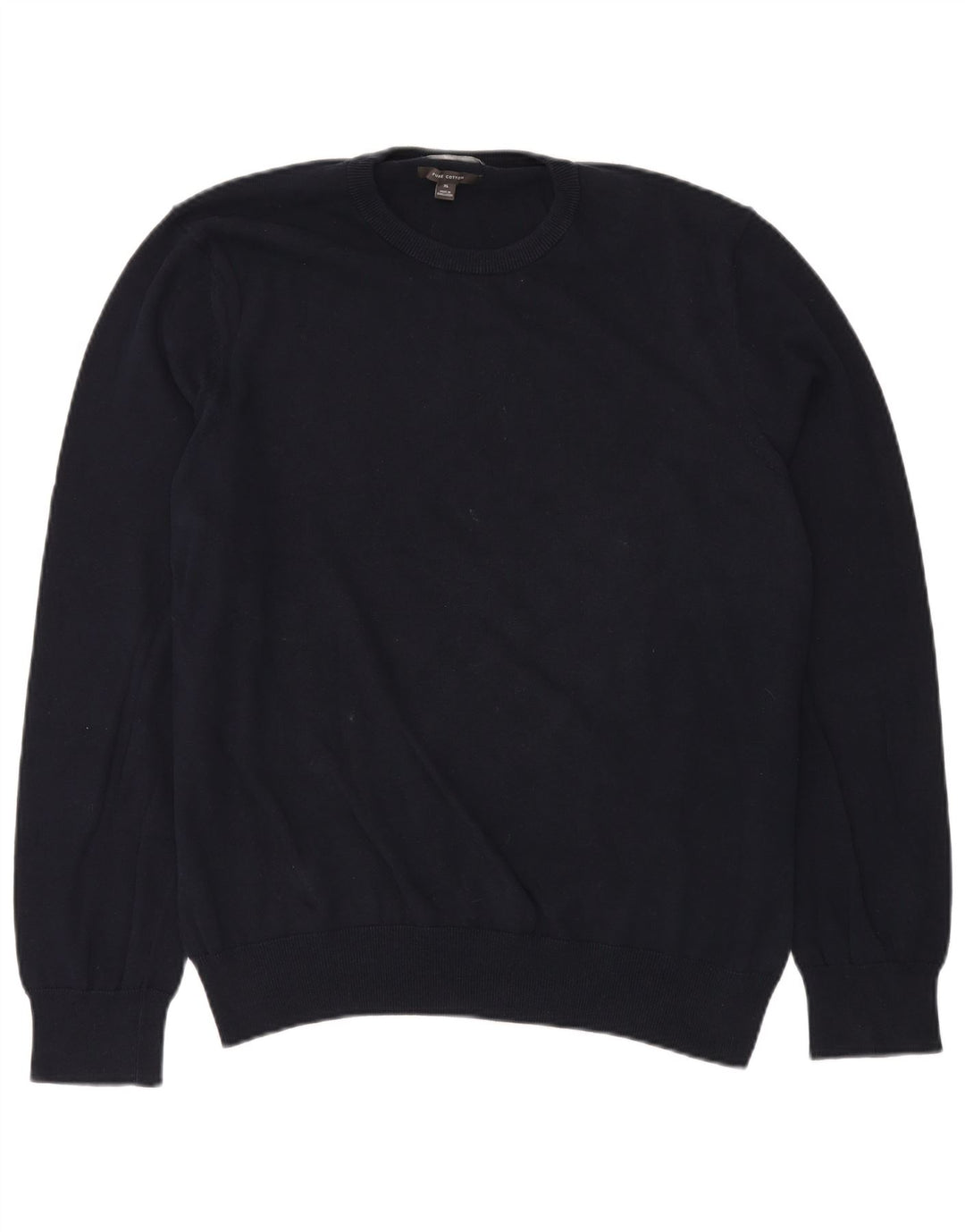 Suéter masculino MARKS & SPENCER com gola redonda XL azul marinho algodão