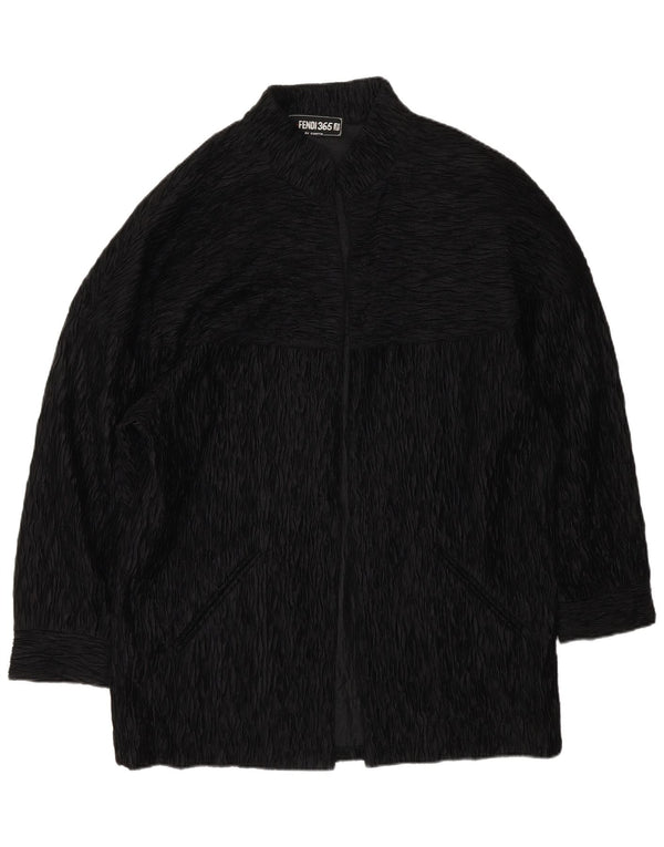 Sobretudo aberto feminino Fendi UK 18 XL preto