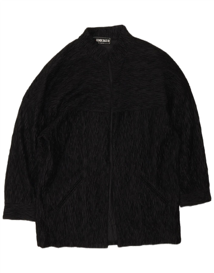 Sobretudo aberto feminino Fendi UK 18 XL preto