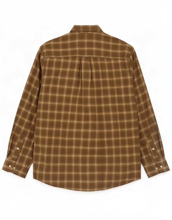 Camisa masculina de flanela Timberland XL caqui xadrez algodão