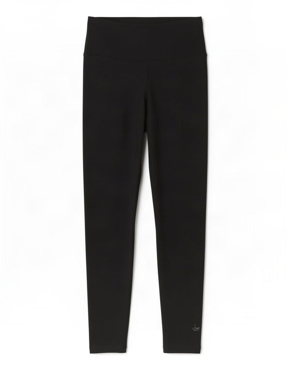 Nike Womens Dri Fit Leggings UK 10 Pequeno Poliéster Preto