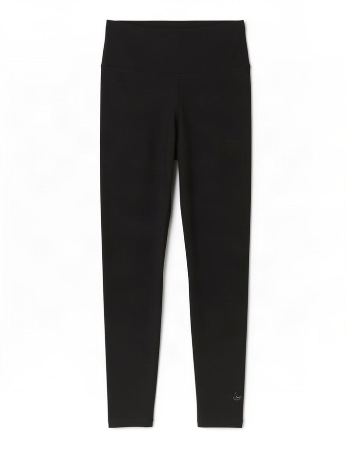 Nike Womens Dri Fit Leggings UK 10 Pequeno Poliéster Preto