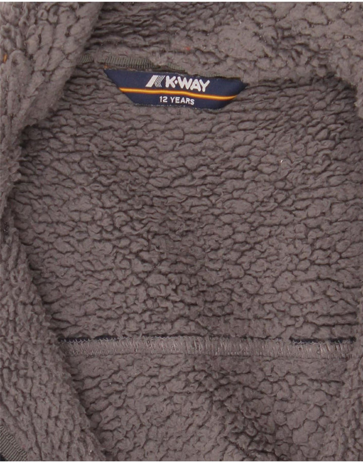 Jaqueta de lã K-Way Boys Sherpa 11-12 anos azul marinho poliéster
