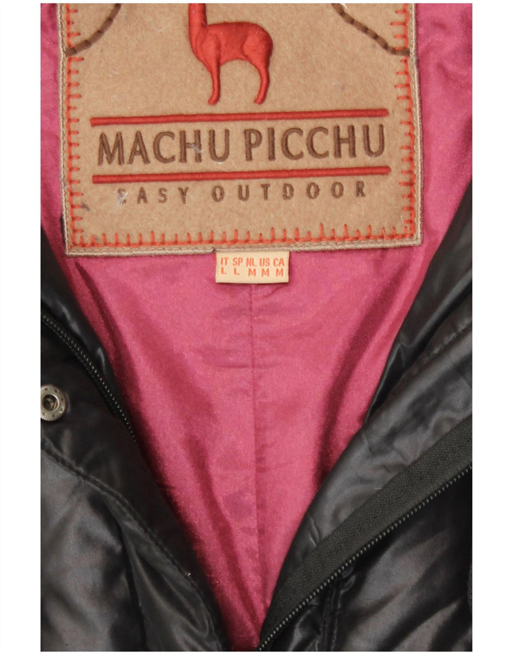 Casaco acolchoado feminino Machu Picchu UK 12 poliéster preto médio